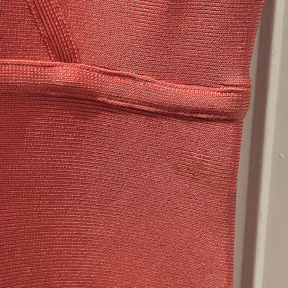 Bebe Bodycon Coral Dress - Picture 2 of 6